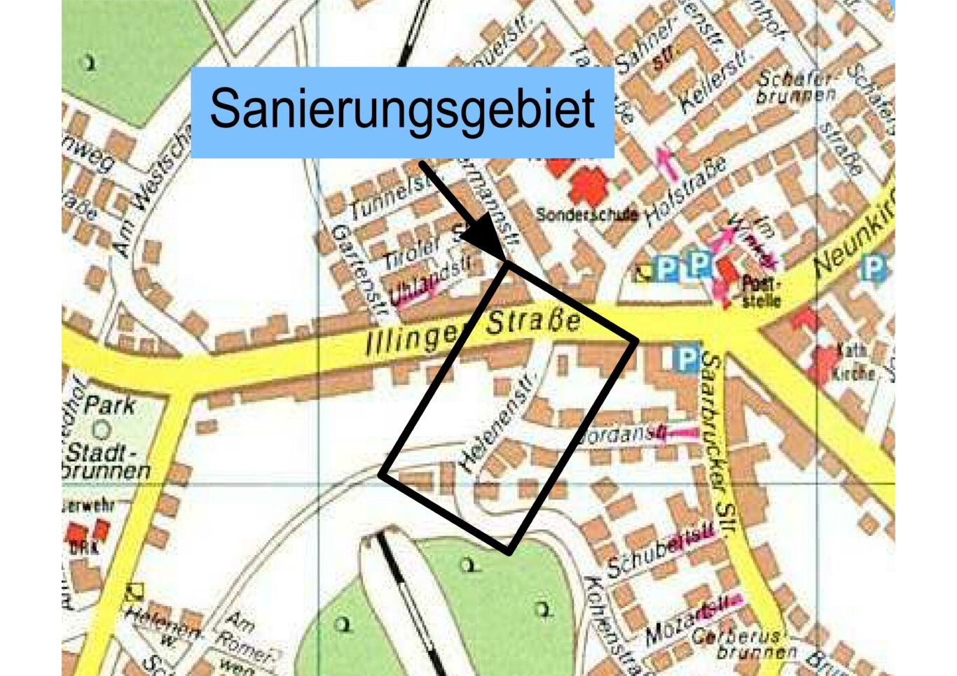 Lageplan Helenenstrasse