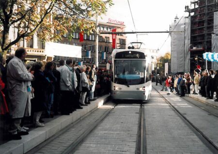 Jungfernfahrt der Saarbahn, Oktober 1997