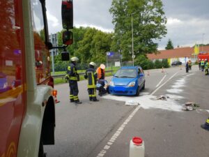 Verkehrsunfall in IGB, Bild: M. Zintel / FW IGB