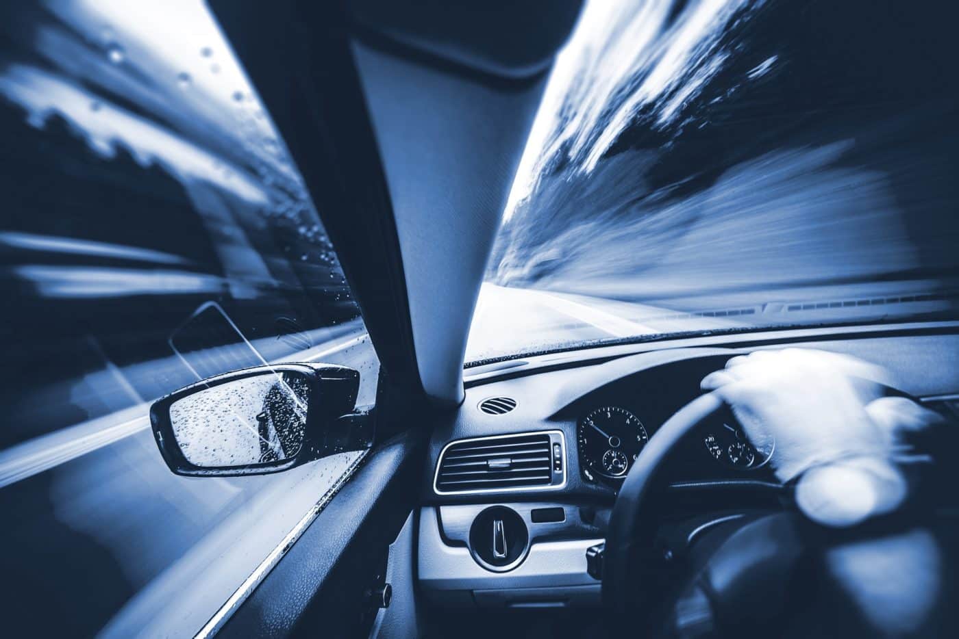 Blick aus dem Auto