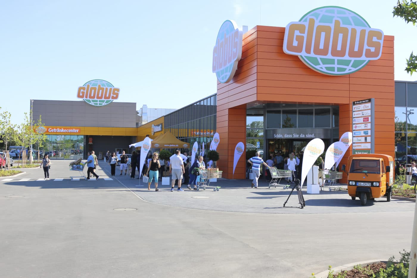 Der Globus Markt in Rüsselsheim, Bild: Globus SB-Warenhaus Holding GmbH & Co. KG