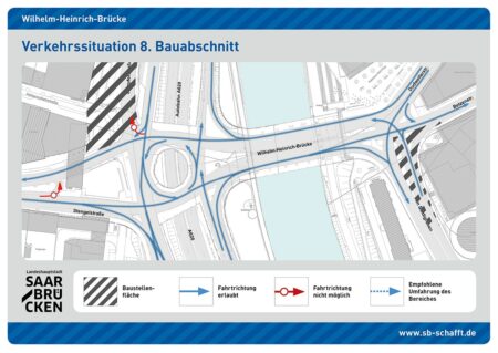 Visualisierung Wilhelm-Heinrich-Brücke | Bild: Landeshauptstadt Saarbrücken