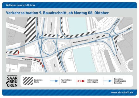 Die Verkehrsführung | Bild: Landeshauptstadt Saarbrücken