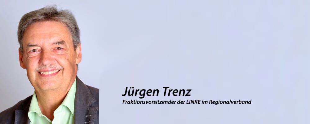 Jürgen Trenz, Fraktionsvorsitzender der LINKE im Regionalverband