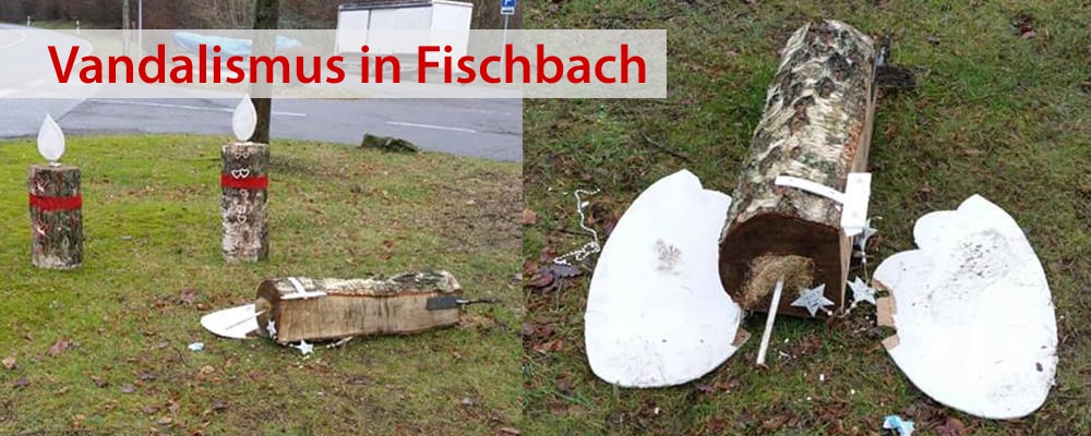 Erneut Vandalismus an Fischbacher Ortsdeko