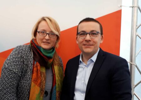 Anja Wagner-Scheid mit dem CDU Spitzenkandidaten zur Europawahl Roland Theis | Bild: CDU Friedrichsthal