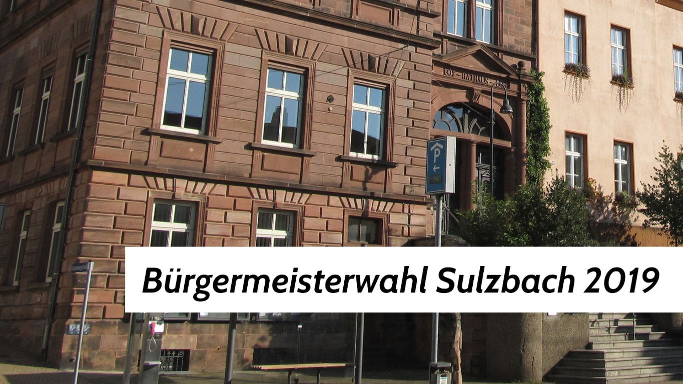 Bürgermeisterwahl Sulzbach 2019