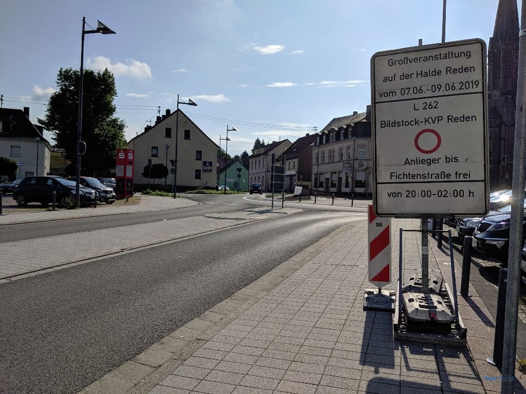 Sperrschild Alm Events 2019