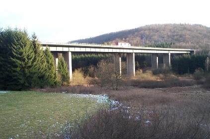 Grumbachtalbrücke vor der Sanierung
