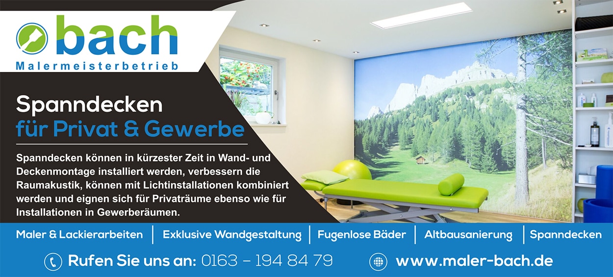 Maler Bach Spanndecken