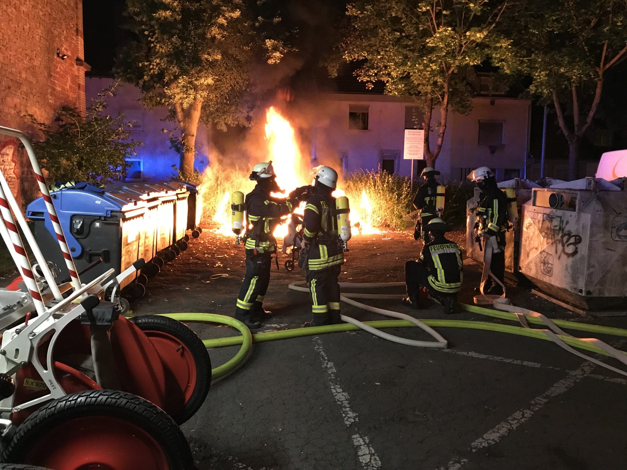 Containerbrand JUZ St. Ingbert