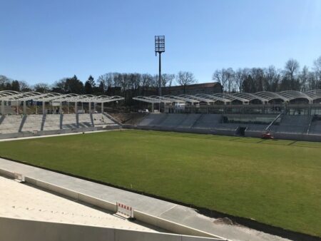 Ein Blick ins neue Stadion