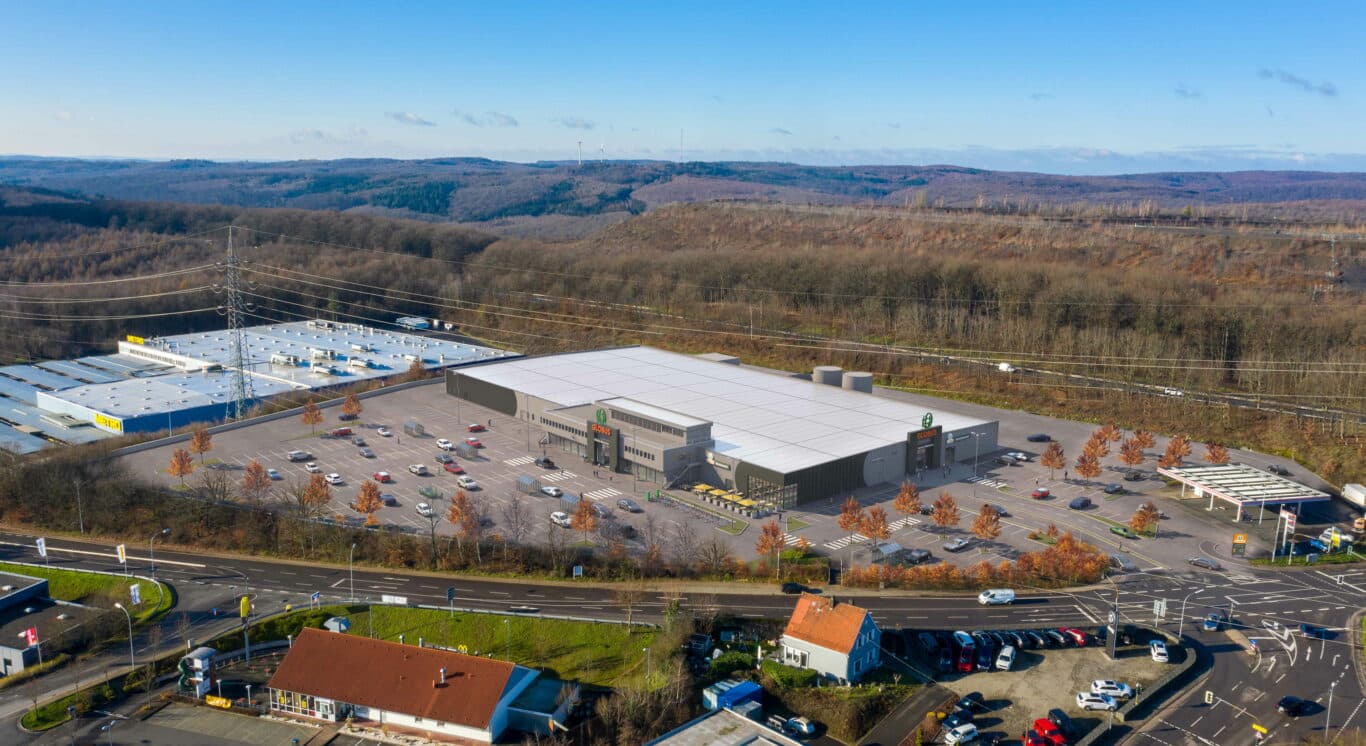 Die GLOBUS Markthalle in Saarbrücken-Dudweiler könnte zukünftig so aussehen. | Bild: Globus