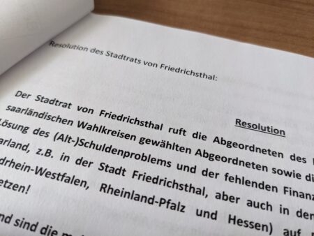 Resolution Stadtrat Friedrichsthal