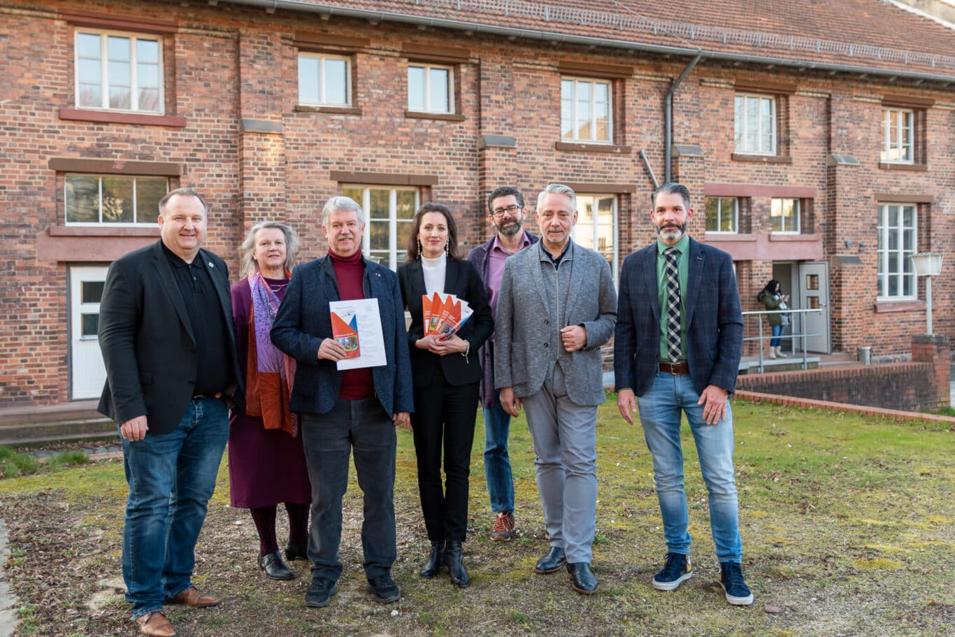 v.l.n.r.: Thomas Otto (AK), Heike Wendorff (RSS), Eugen Roth (DGB), Christina Tsiakiris (RSS), Dr. Frank Hirsch (AK), Christian Jung (BGM), Sven Siegler (GF RSS)