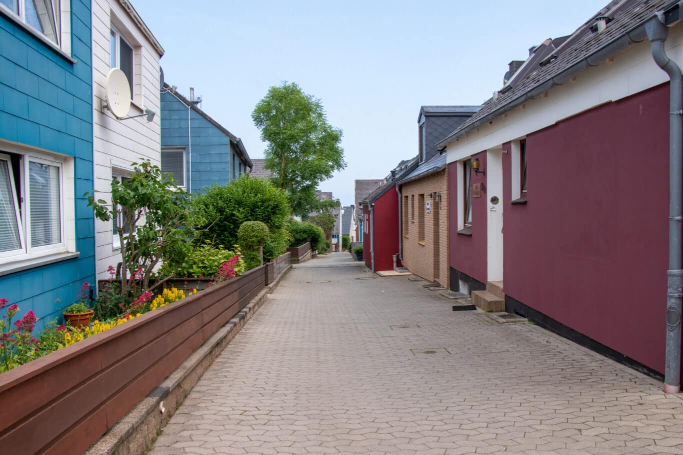 Bunte Häuser auf Helgoland