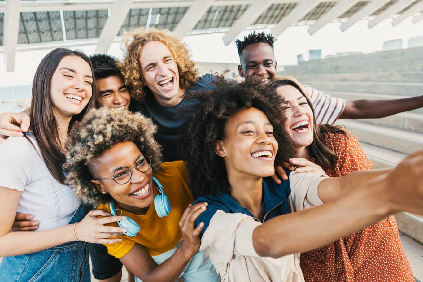 young multicultural people taking selfie portrait 2023 11 27 05 29 56 utc